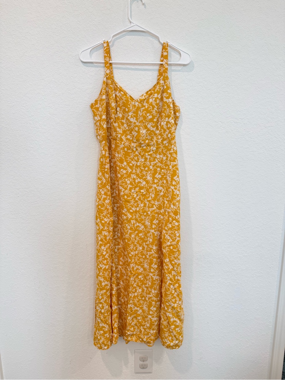 Old Navy Yellow Floral Midi Sundress
